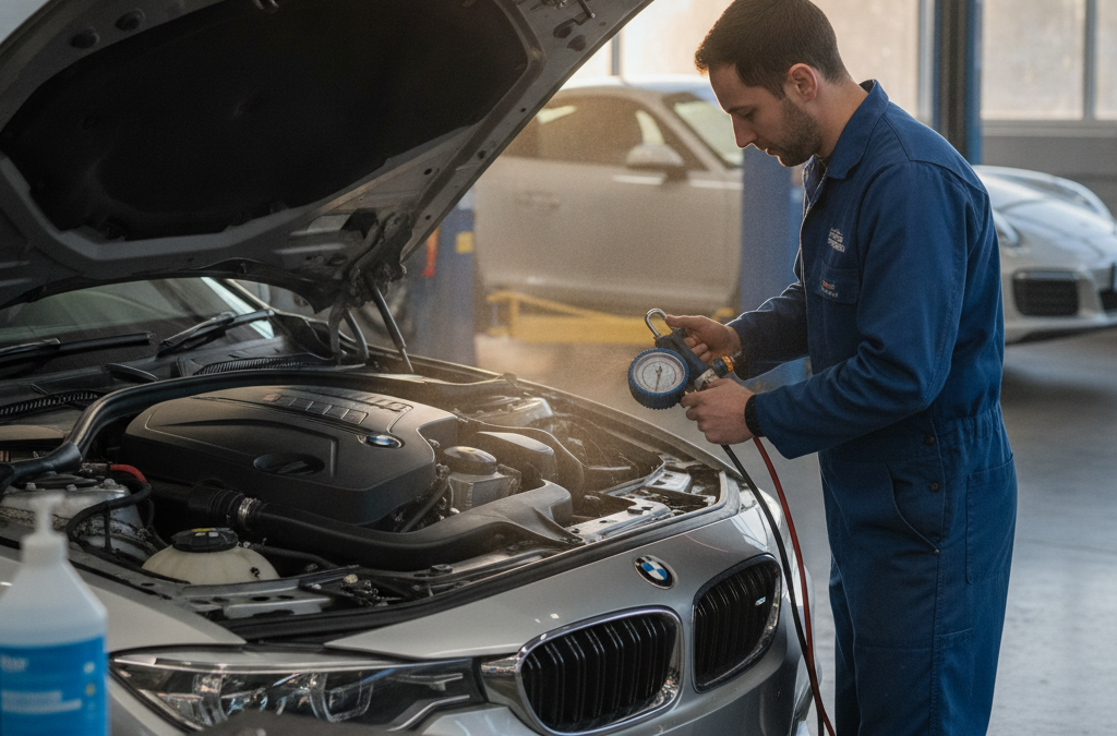 Why Is My Porsche’s or BMW’s Coolant Light On in Healdsburg — and What Does a Full Cooling System Pressure Test Actually Find?