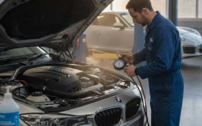 Why Is My Porsche’s or BMW’s Coolant Light On in Healdsburg — and What Does a Full Cooling System Pressure Test Actually Find?