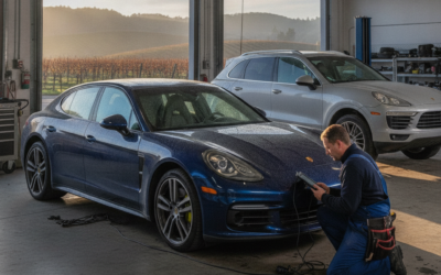 Why Is My Porsche Cayenne or Panamera’s Air Suspension Dropping Overnight in Sonoma — and What Does a Full Airmatic Diagnosis Actually Involve?