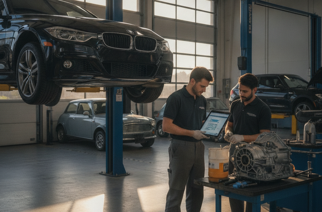 Why Is My BMW’s or Mini Cooper’s DSG or Steptronic Transmission Jerking at Low Speeds in Rohnert Park — and What Does a Transmission Fluid and Mechatronic Service Actually Fix?