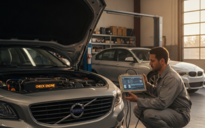 Why Is My Volvo’s or BMW’s Engine Warning Light On in Healdsburg — and What Does a Professional Scan Tool Diagnosis Actually Tell You?